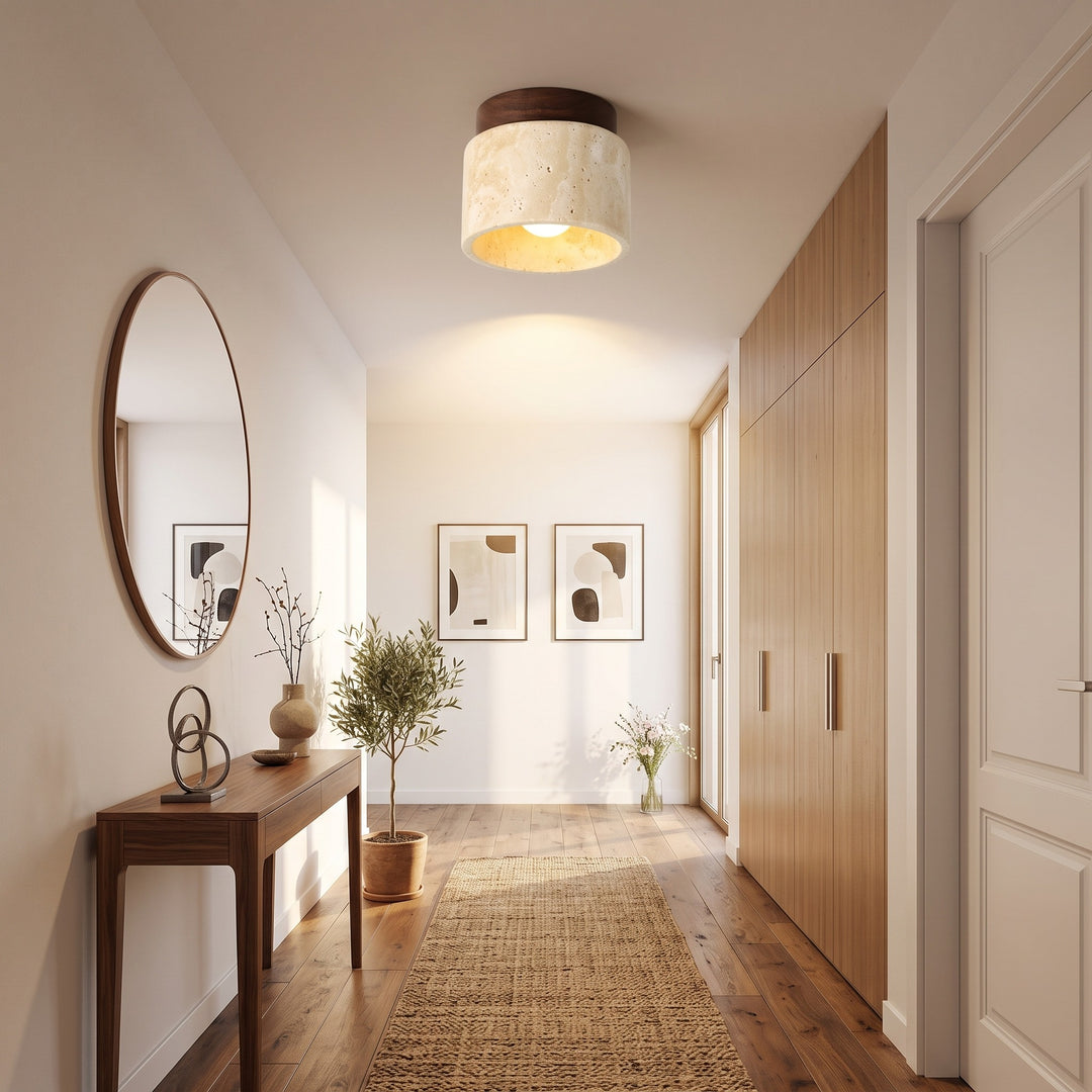 Flush Mount Ceiling Lamp - Cylindrical Shape