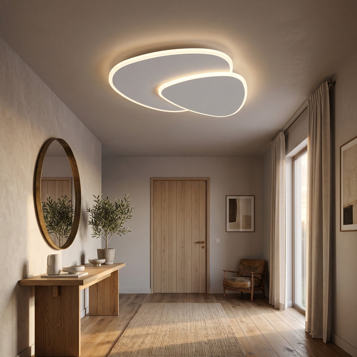 Flush Mount Ceiling Lamp Pebble Panel