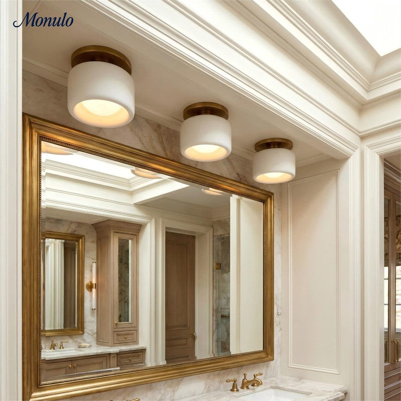Flush Mount Ceiling Light - Modern Drum Shade