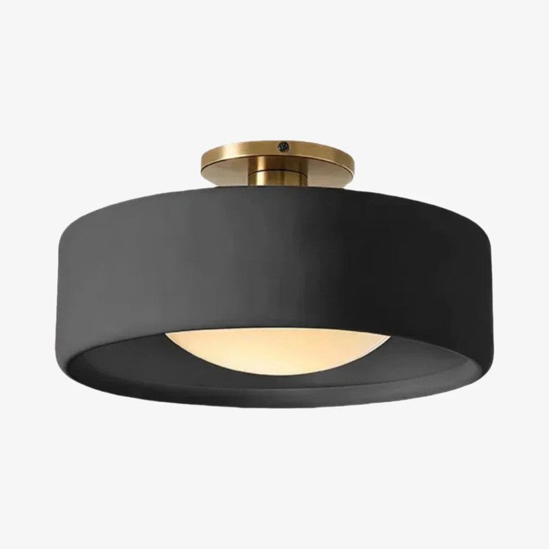 Flush Mount Ceiling Light - Modern Drum Shade