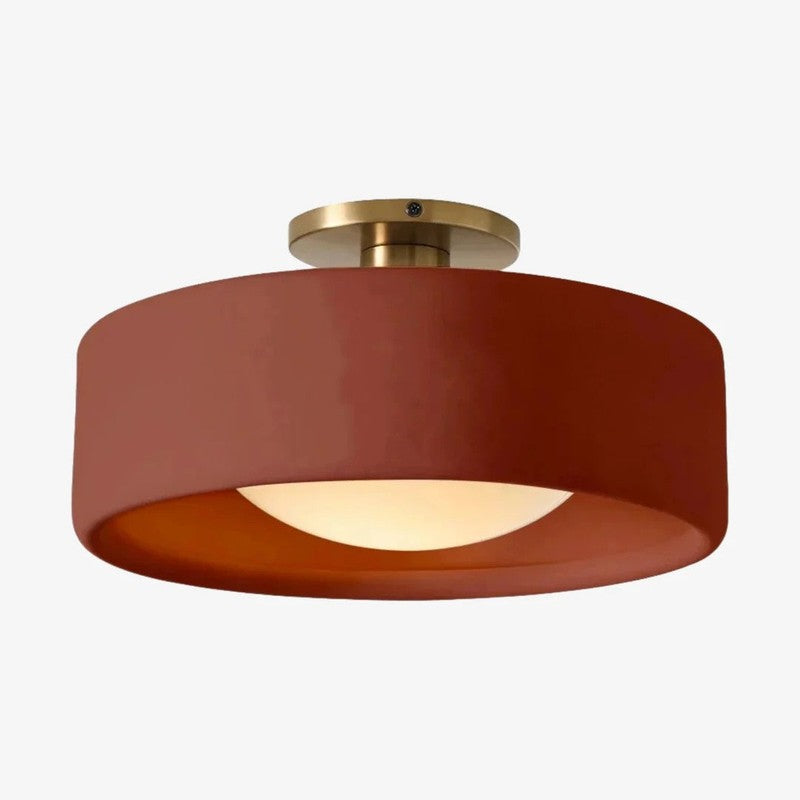 Flush Mount Ceiling Light - Modern Drum Shade