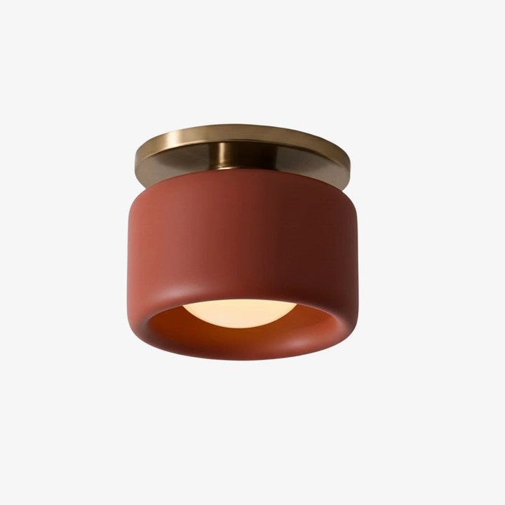 Flush Mount Ceiling Light - Modern Drum Shade