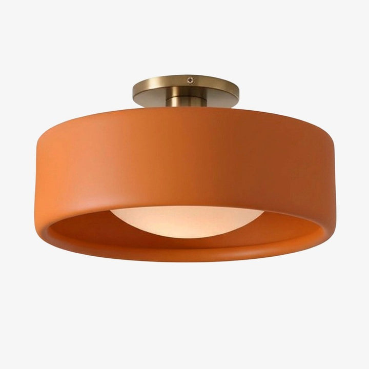 Flush Mount Ceiling Light - Modern Drum Shade