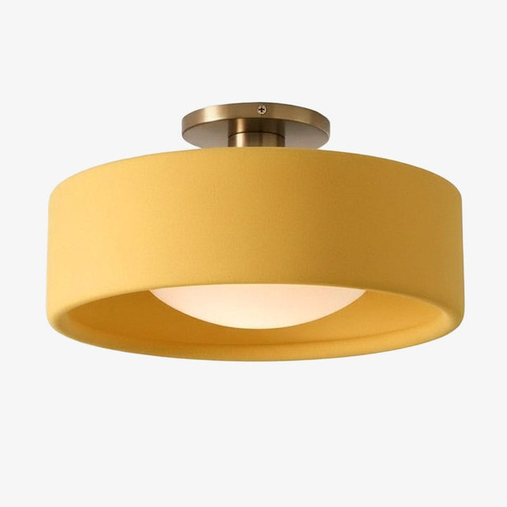 Flush Mount Ceiling Light - Modern Drum Shade