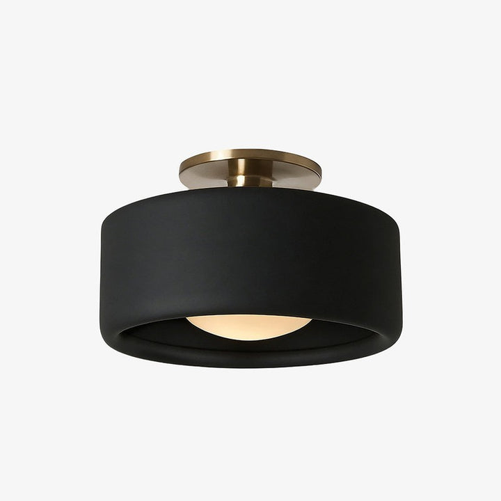 Flush Mount Ceiling Light - Modern Drum Shade