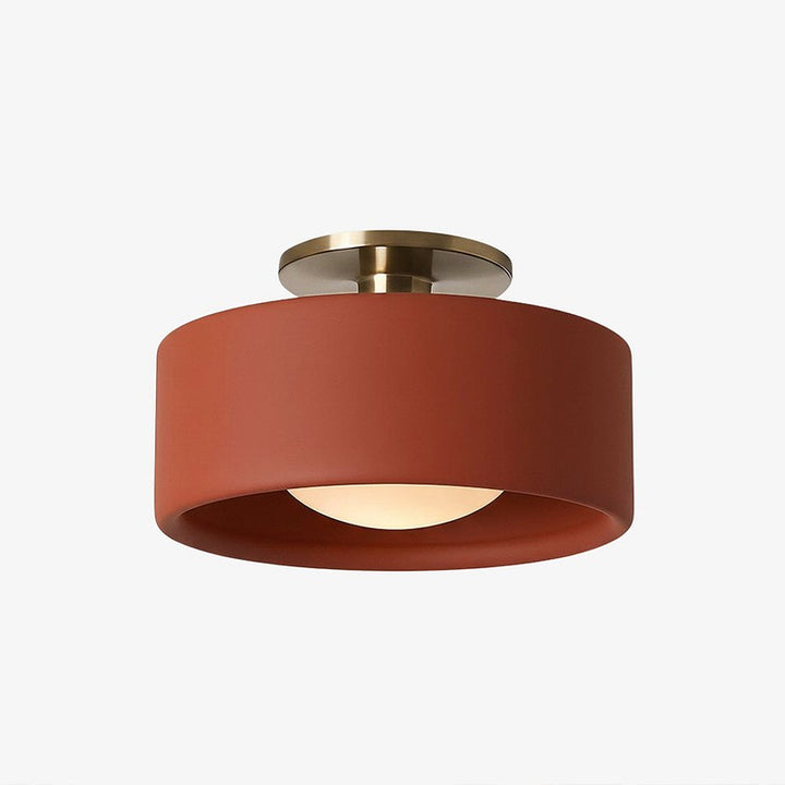 Flush Mount Ceiling Light - Modern Drum Shade
