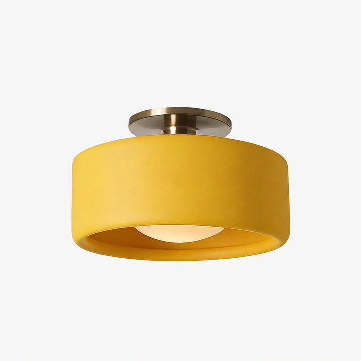 Flush Mount Ceiling Light - Modern Drum Shade