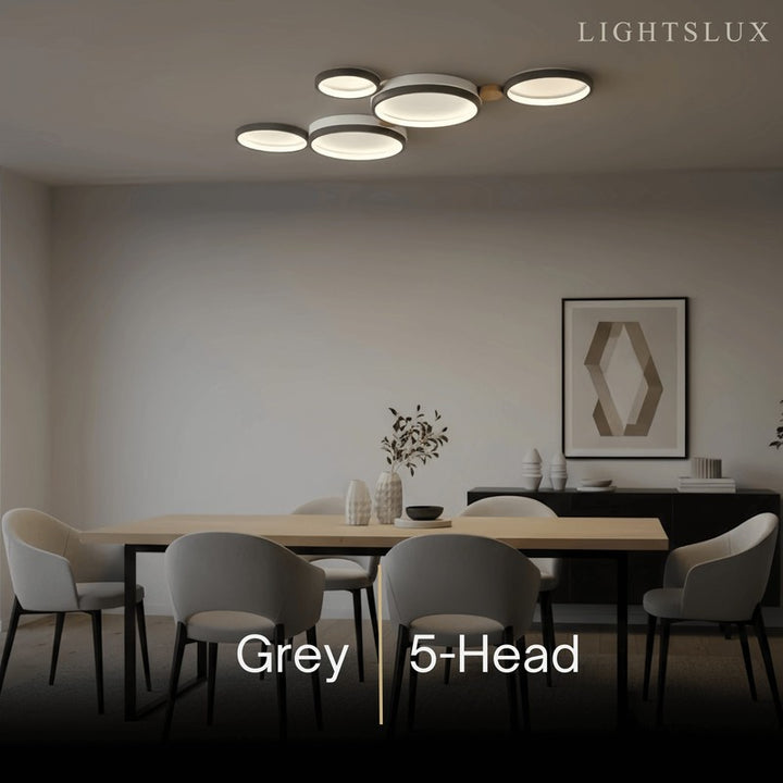 Flush-mount Ceiling Light - Multi-Head Round Cluster