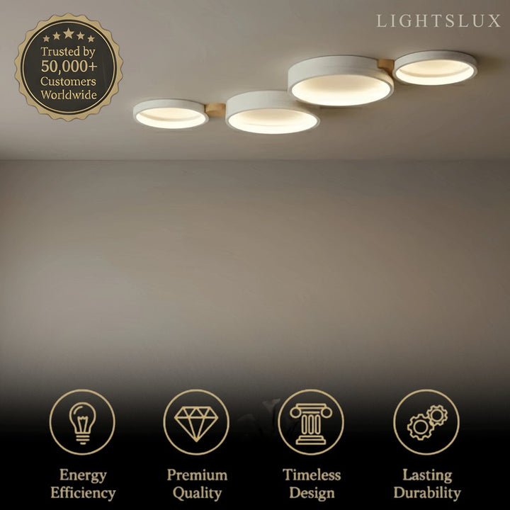 Flush-mount Ceiling Light - Multi-Head Round Cluster