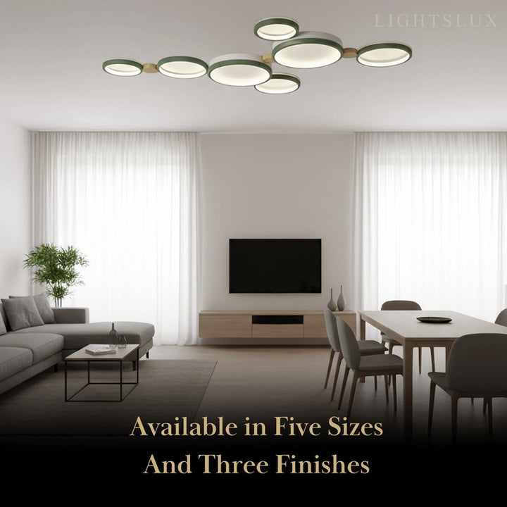 Flush-mount Ceiling Light - Multi-Head Round Cluster