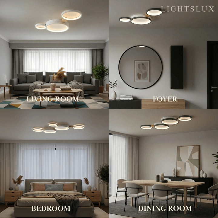 Flush-mount Ceiling Light - Multi-Head Round Cluster
