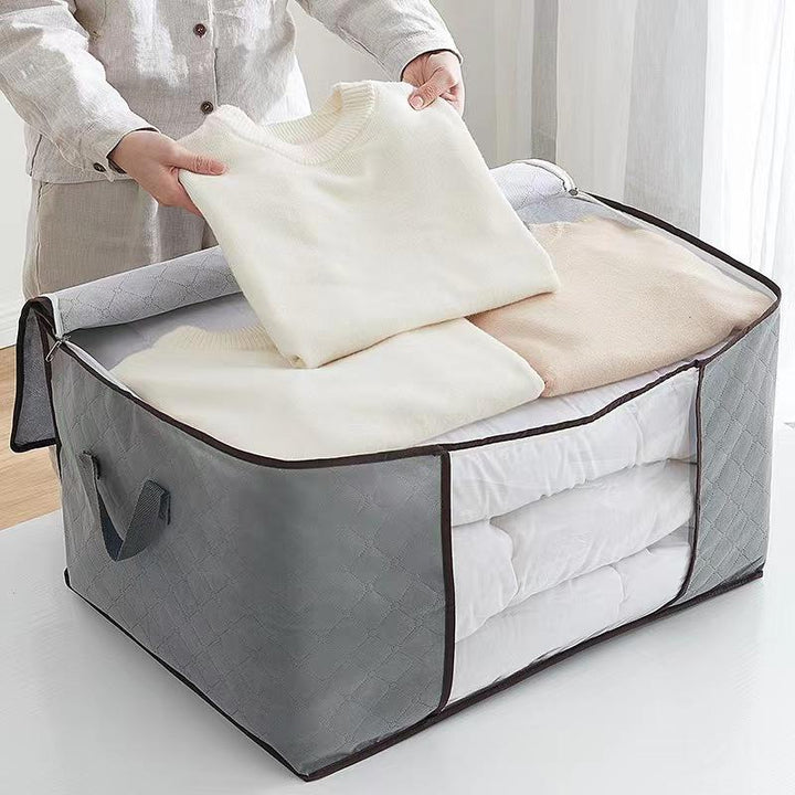 Foldable Storage Bags | Non-Woven Wardrobe Organiser with Window
