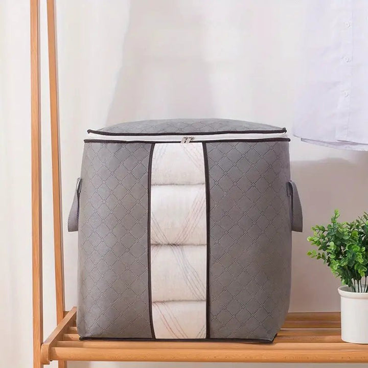 Foldable Storage Bags | Non-Woven Wardrobe Organiser with Window
