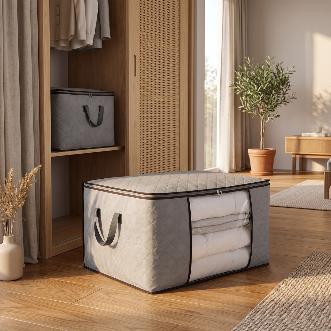 Foldable Storage Bags styled in a home interior