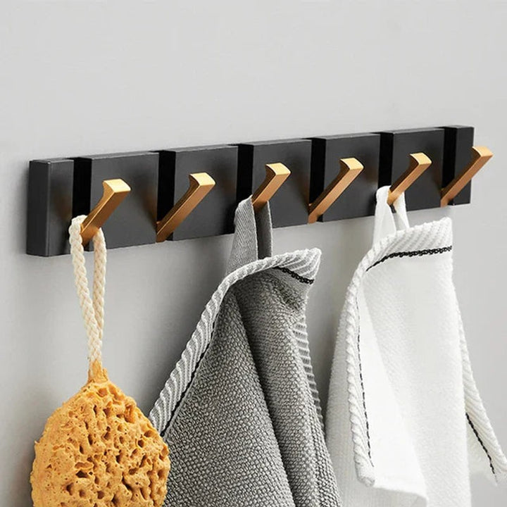 Foldable Wall-Mounted Hook Rack - Fold-Flat Hooks