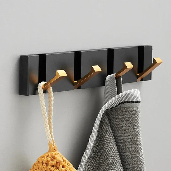 Foldable Wall-Mounted Hook Rack - Fold-Flat Hooks
