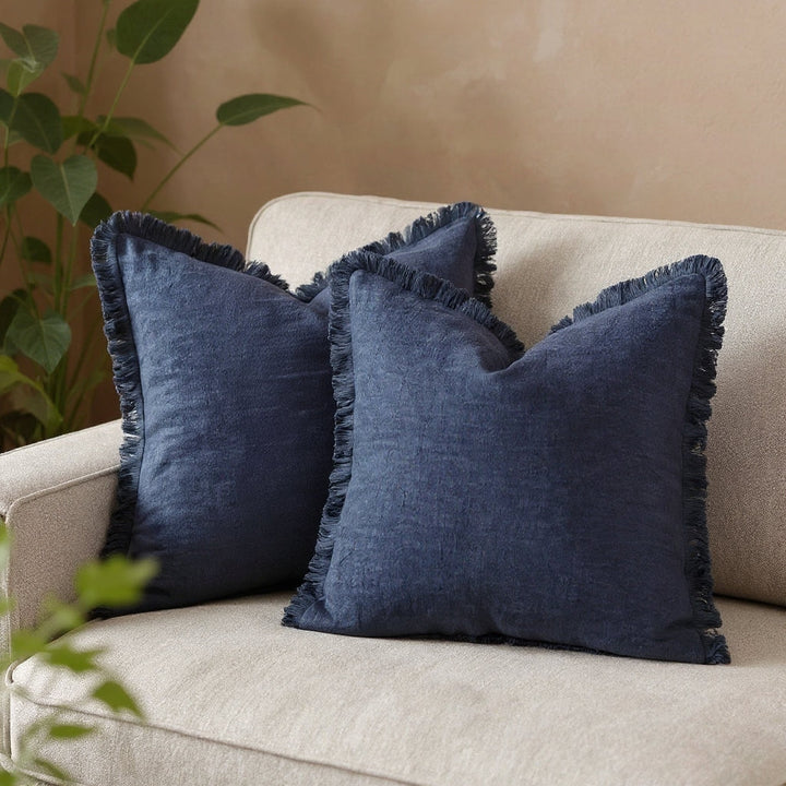 Frill Cotton Linen Cushion Cover | Soft Nordic Ruffle Cushion Cover