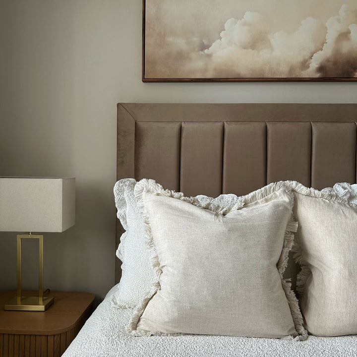 Frill Cotton Linen Cushion Cover | Soft Nordic Ruffle Cushion Cover