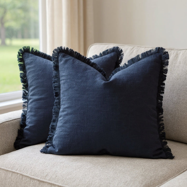 Frill Cotton Linen Cushion Cover | Soft Nordic Ruffle Cushion Cover