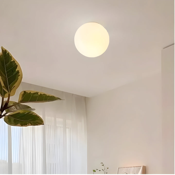 Frosted Glass Globe Wall Light | Modern Minimalist Bedroom Wall Sconce