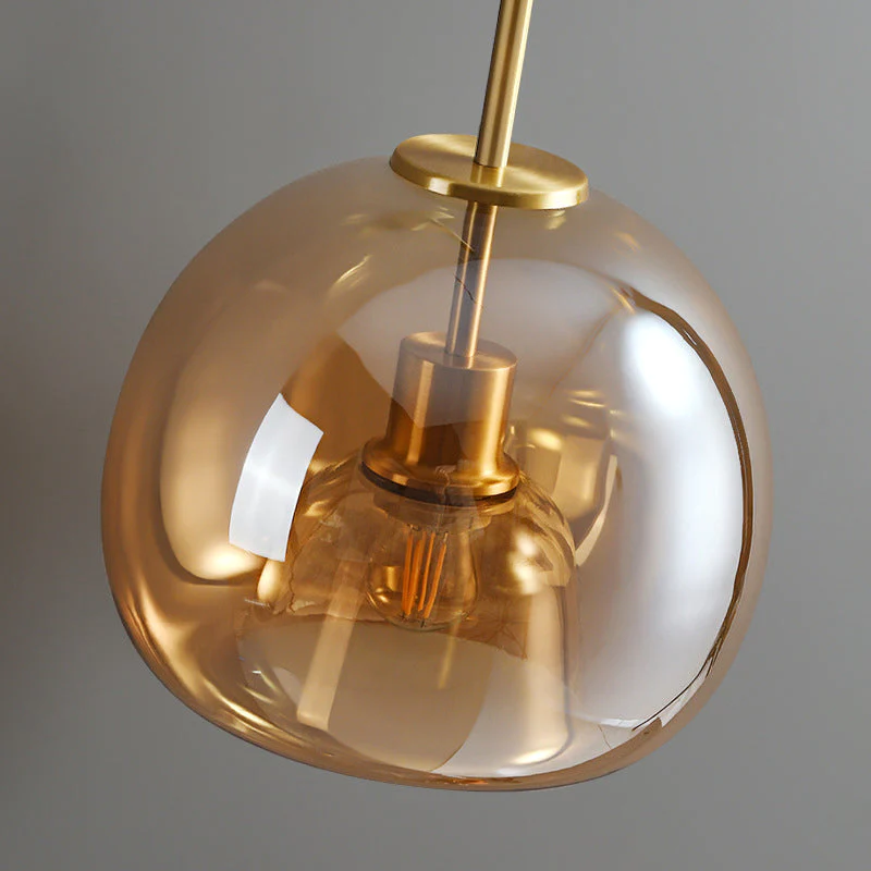 Glass Globe Ceiling Light | Modern Flush Mount Hallway Light