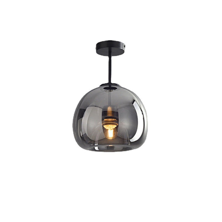 Glass Globe Ceiling Light | Modern Flush Mount Hallway Light