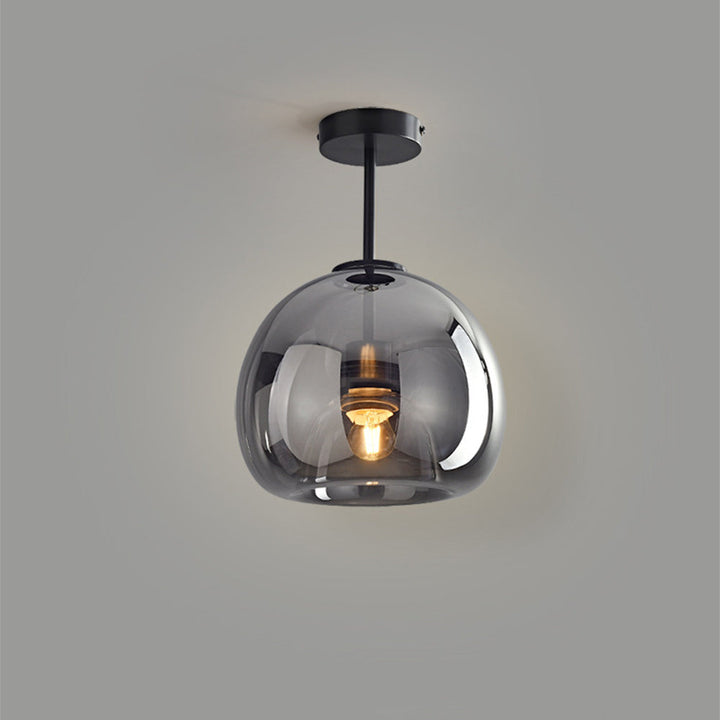 Glass Globe Ceiling Light | Modern Flush Mount Hallway Light
