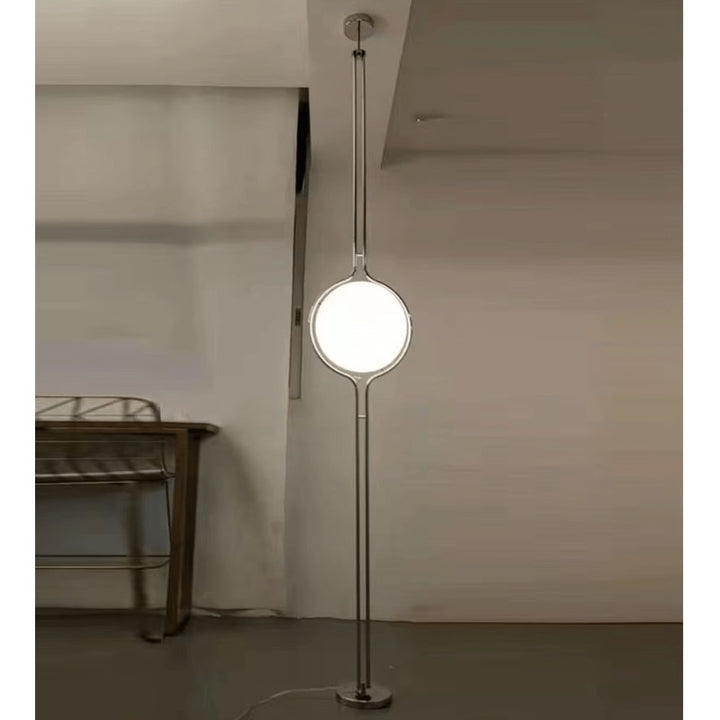 Globe Floor Lamp - Round Base with Ring Frame