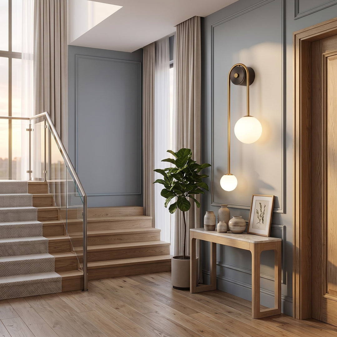 Gold Globe Wall Sconce