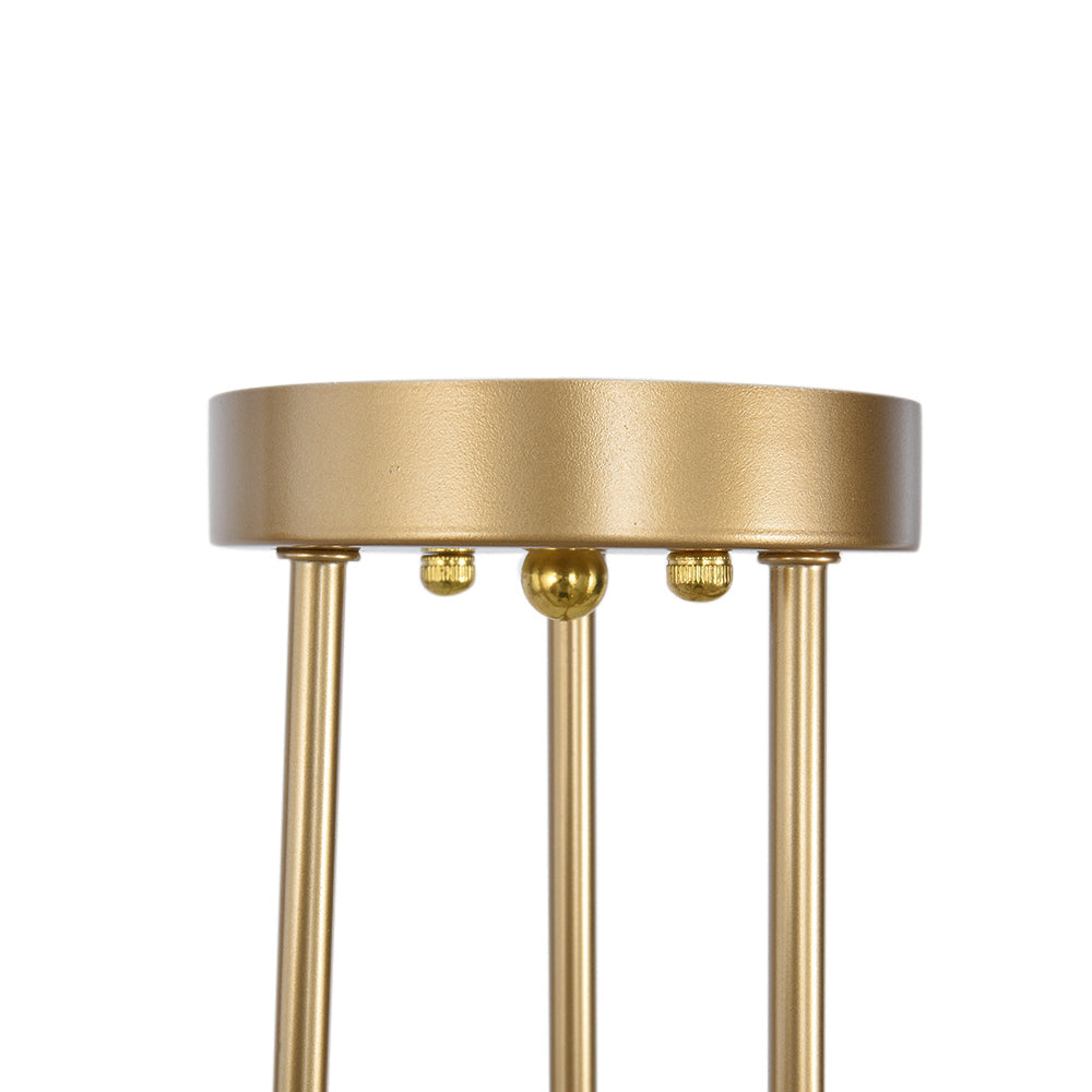 Gold Sputnik Ceiling Light | Mid-Century 6-Light Semi-Flush Light