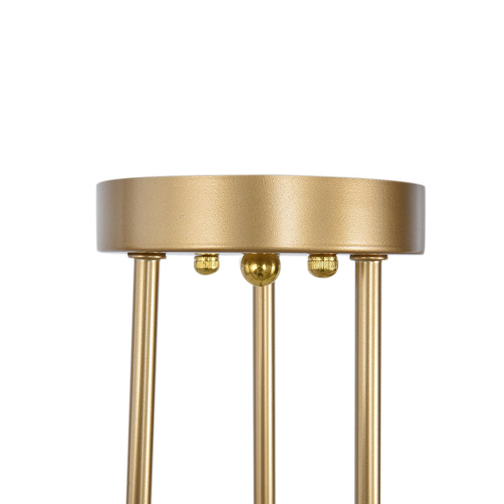 Gold Sputnik Ceiling Light | Mid-Century 6-Light Semi-Flush Light