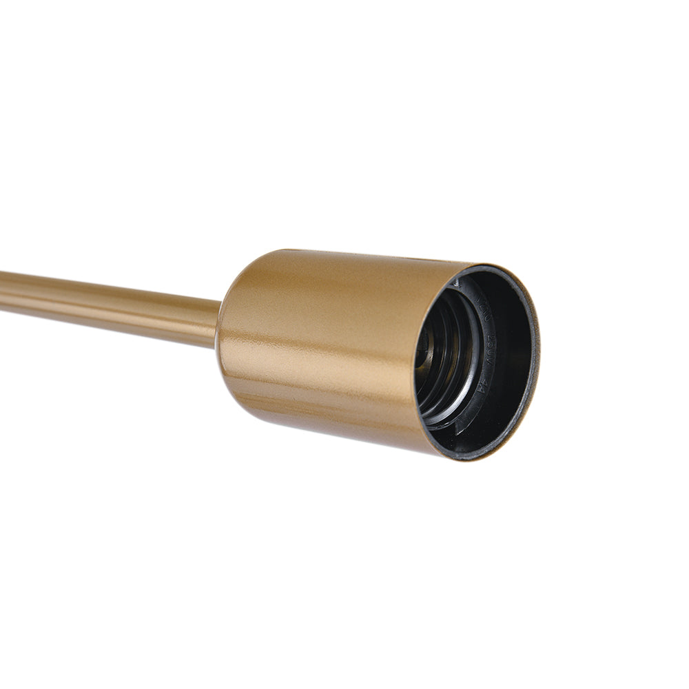 Gold Sputnik Ceiling Light | Mid-Century 6-Light Semi-Flush Light