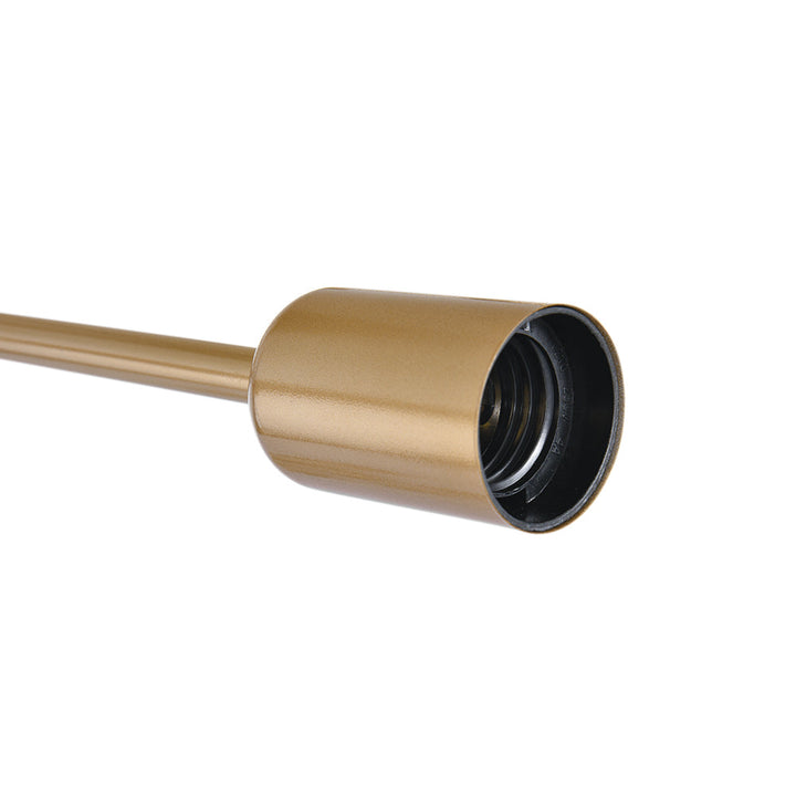 Gold Sputnik Ceiling Light | Mid-Century 6-Light Semi-Flush Light