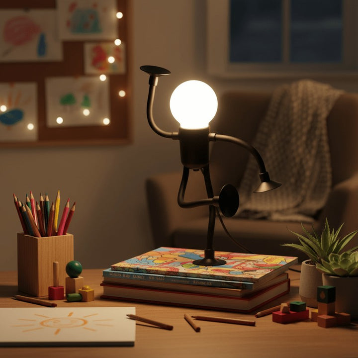 Interactive Night Light - Poseable LED Figure