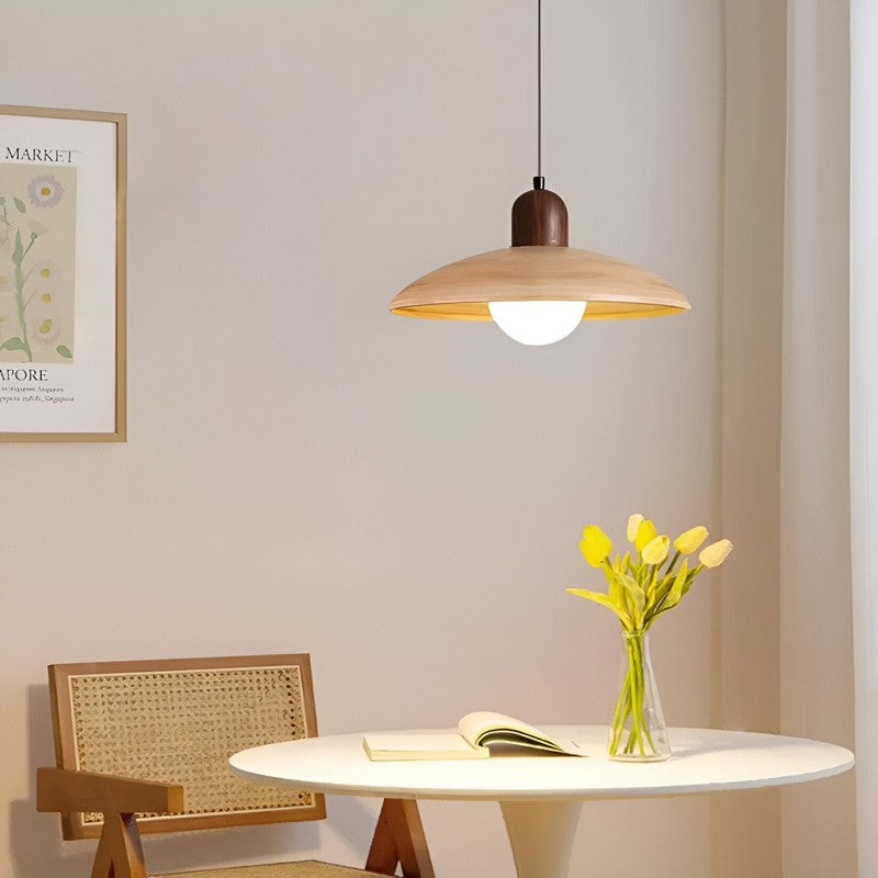 Kira | Wabi-Sabi Iron Walnut Pendant Light