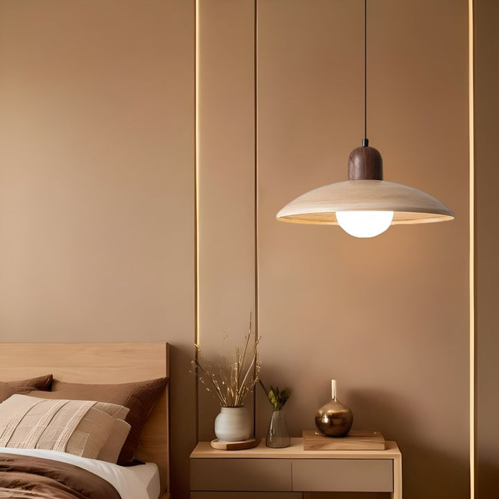 Kira | Wabi-Sabi Iron Walnut Pendant Light