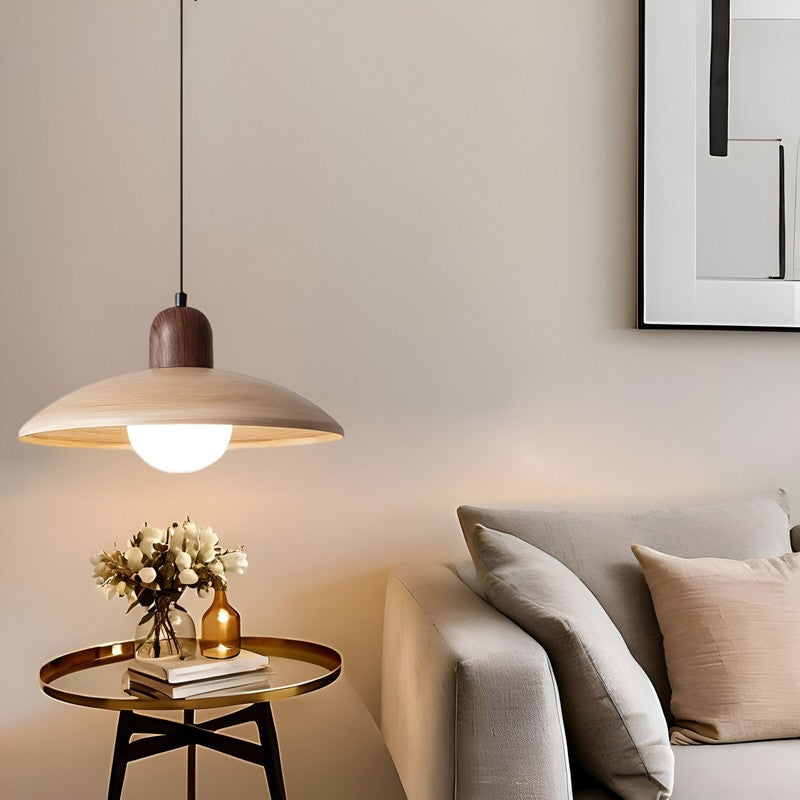 Kira | Wabi-Sabi Iron Walnut Pendant Light