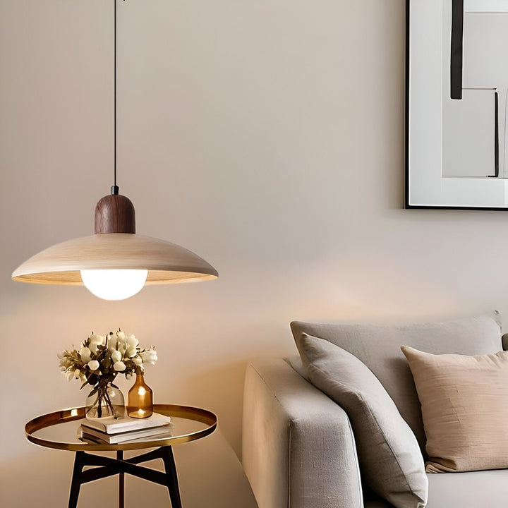 Kira | Wabi-Sabi Iron Walnut Pendant Light