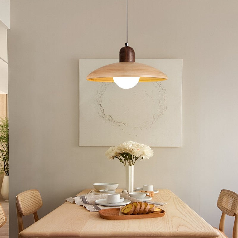 Kira | Wabi-Sabi Iron Walnut Pendant Light