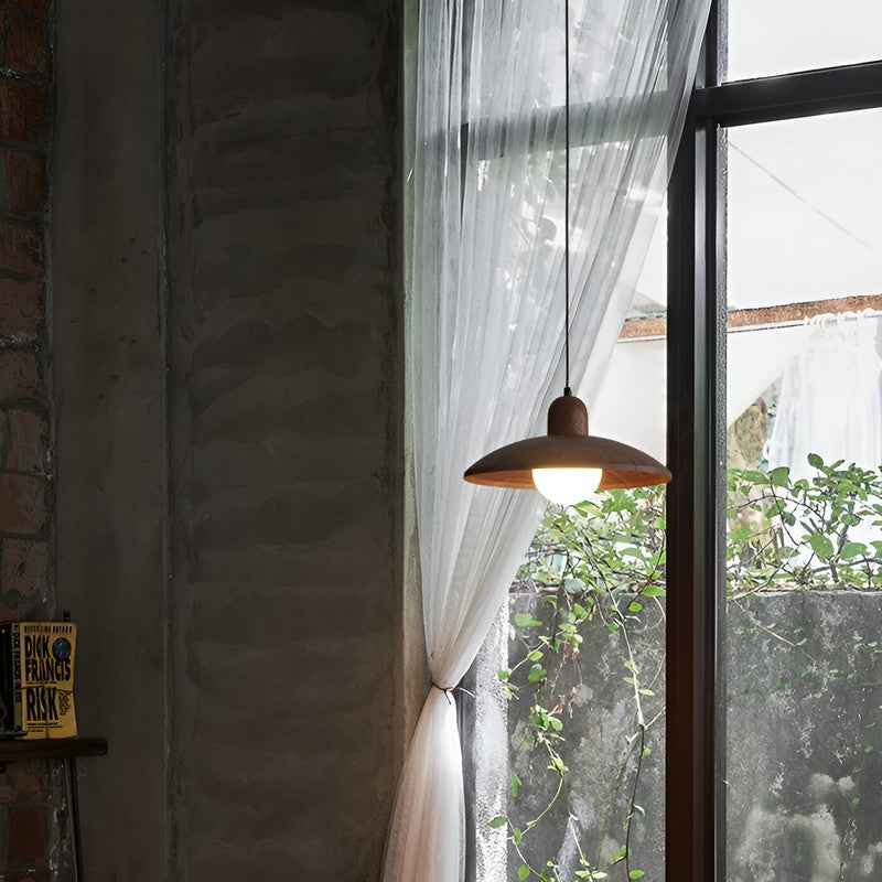Kira | Wabi-Sabi Iron Walnut Pendant Light