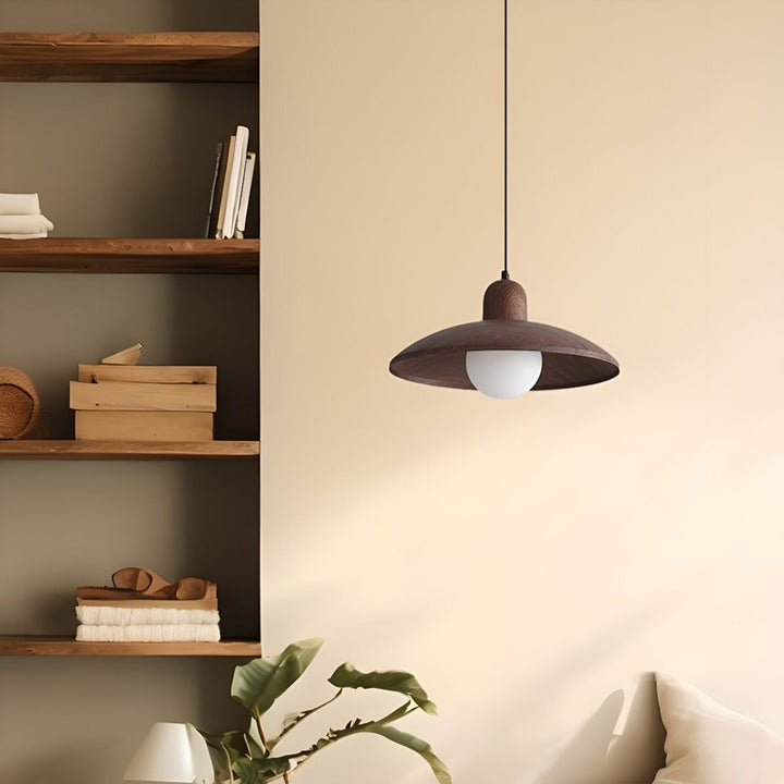 Kira | Wabi-Sabi Iron Walnut Pendant Light