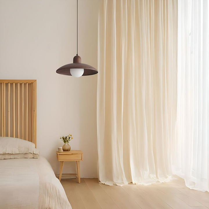 Kira | Wabi-Sabi Iron Walnut Pendant Light
