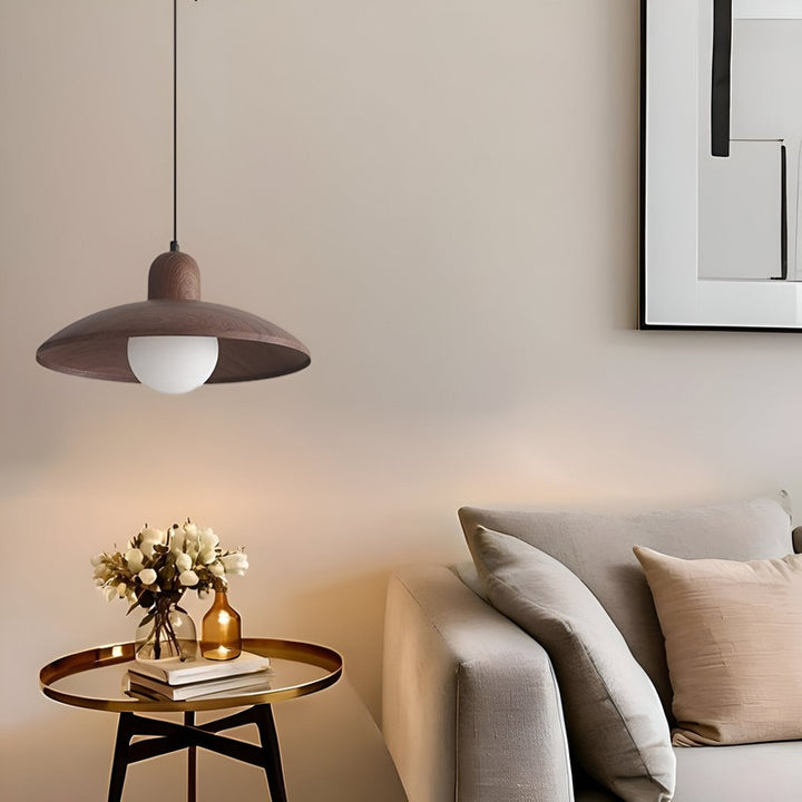 Kira | Wabi-Sabi Iron Walnut Pendant Light