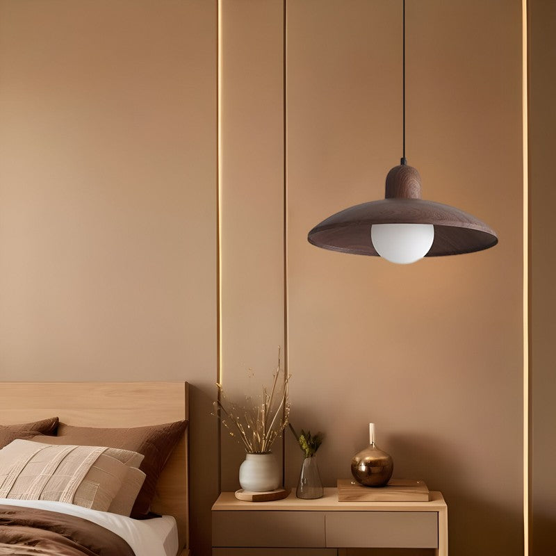 Kira | Wabi-Sabi Iron Walnut Pendant Light
