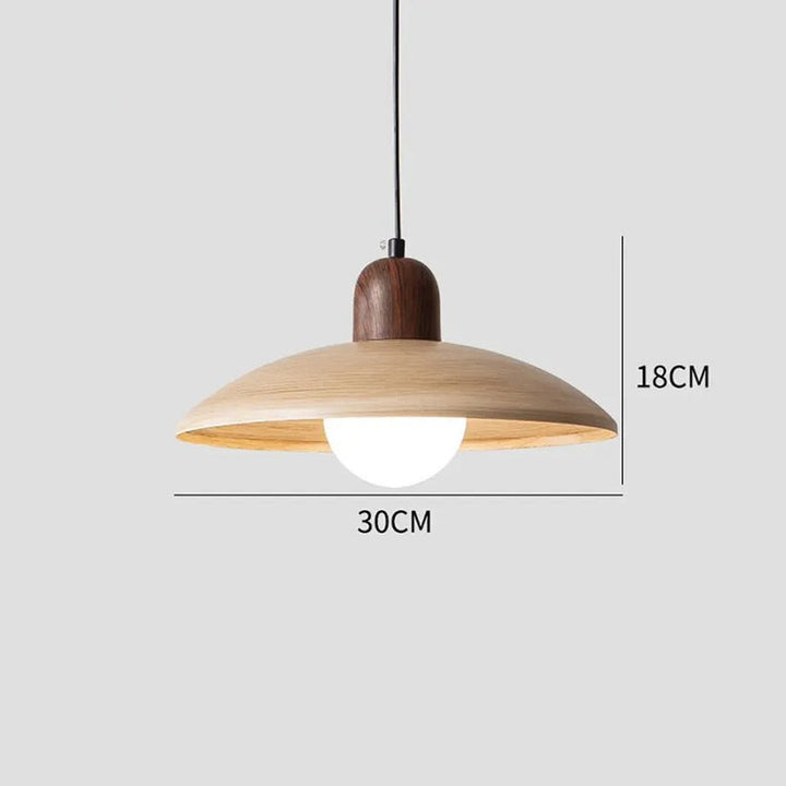 Kira | Wabi-Sabi Iron Walnut Pendant Light
