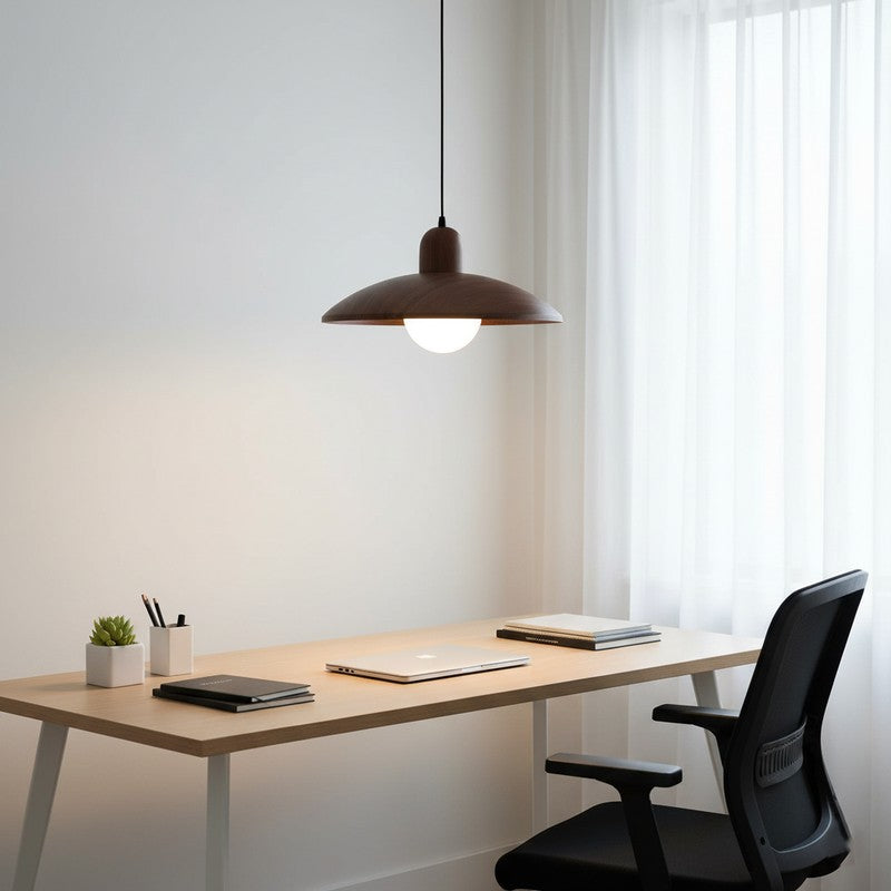 Kira | Wabi-Sabi Iron Walnut Pendant Light