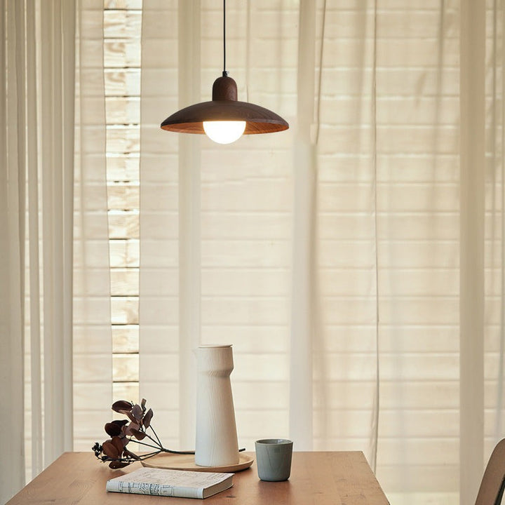 Kira | Wabi-Sabi Iron Walnut Pendant Light