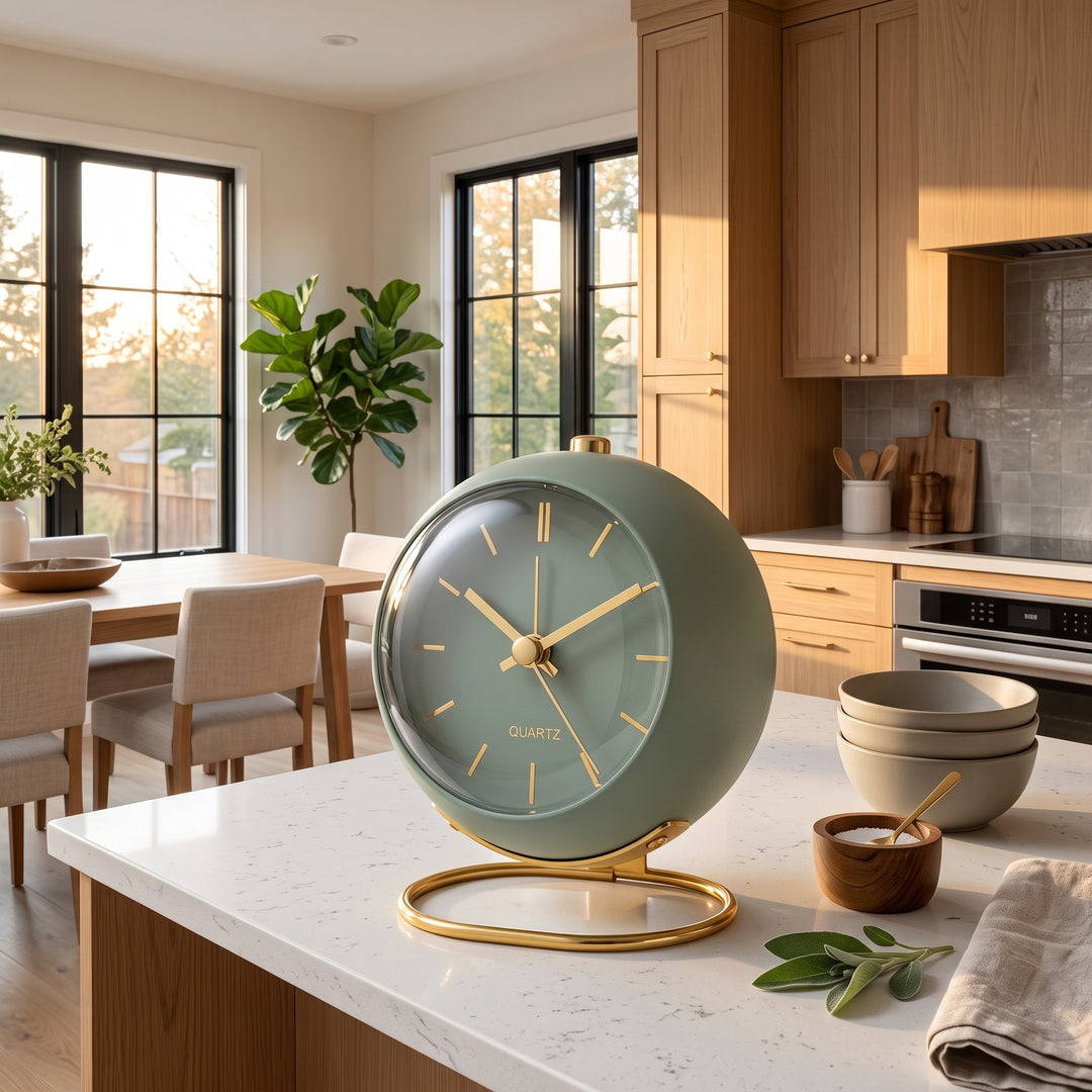 Kitchen Timer - Round Dial with Gold-Toned Markers
