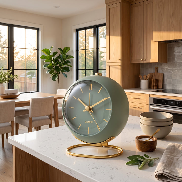 Kitchen Timer - Round Dial with Gold-Toned Markers