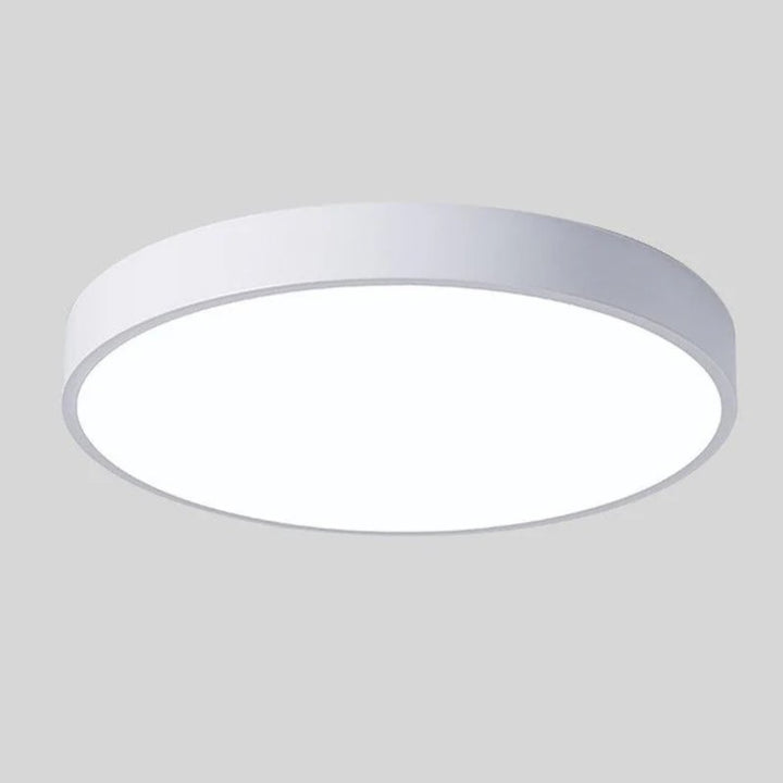 LED Ceiling Lamp - Round with Wood Rim